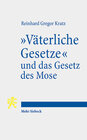 Buchcover "Väterliche Gesetze" und das Gesetz des Mose