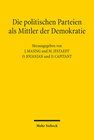 Buchcover Die politischen Parteien als Mittler der Demokratie