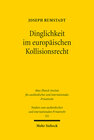 Buchcover Dinglichkeit im europäischen Kollisionsrecht
