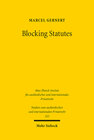 Buchcover Blocking Statutes