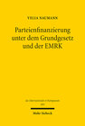 Buchcover Parteienfinanzierung unter dem Grundgesetz und der EMRK