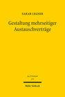 Buchcover Gestaltung mehrseitiger Austauschverträge