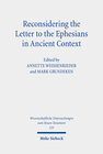 Buchcover Reconsidering the Letter to the Ephesians in Ancient Context