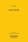 Buchcover Nach Parität