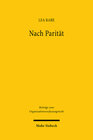 Buchcover Nach Parität