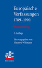Buchcover Europäische Verfassungen 1789-1990