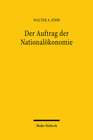Buchcover Der Auftrag der Nationalökonomie
