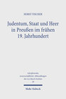 Buchcover Judentum, Staat und Heer in Preußen im frühen 19. Jahrhundert