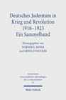 Buchcover Deutsches Judentum in Krieg und Revolution 1916-1923