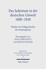 Buchcover Das Judentum in der deutschen Umwelt 1800-1850