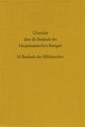 Buchcover Übersicht über die Bestände des Hauptstaatsarchivs Stuttgart