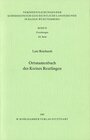 Buchcover Ortsnamenbuch des Kreises Reutlingen