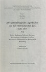 Buchcover Altwürttembergische Lagerbücher aus der österreichischen Zeit 1520-1534. Ämter Backnang, Beilstein, Bottwar, Brackenheim