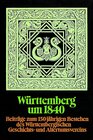 Buchcover Württemberg um 1840