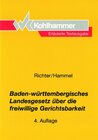 Buchcover Baden-Württembergisches Landesgesetz über die freiwillige Gerichtsbarkeit