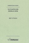 Buchcover Rabbinische Texte, Zweite Reihe: Tannaitische Midraschim. Band III: Sifre zu Numeri