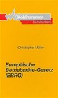 Buchcover Europäische Betriebsräte-Gesetz (EBRG)