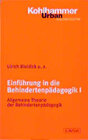 Buchcover Einführung in die Behindertenpädagogik