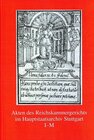 Buchcover Akten des Reichskammergerichts im Hauptstaatsarchiv Stuttgart I - M