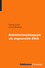 Buchcover Behindertenpädagogik als Angewandte Ethik