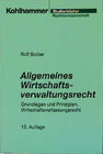 Buchcover Allgemeines Wirtschaftsverwaltungsrecht