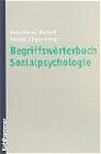 Buchcover Begriffswörterbuch Sozialpsychologie