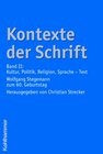 Buchcover Kontexte der Schrift