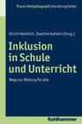 Buchcover Inklusion in Schule und Unterricht