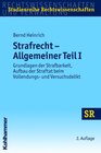 Buchcover Strafrecht - Allgemeiner Teil I