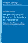 Buchcover Die pseudepigraphen Briefe an die Gemeinde in Thessaloniki