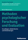 Buchcover Methoden psychologischer Forschung und Evaluation