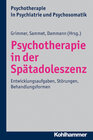 Buchcover Psychotherapie in der Spätadoleszenz