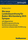 Buchcover Die neue Landesbauordnung für Baden-Württemberg 2015 Synopse
