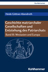 Buchcover Geschichte matriarchaler Gesellschaften und Entstehung des Patriarchats