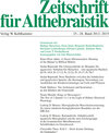 Buchcover Zeitschrift für Althebraistik, 25.-28. Band 2012-2015