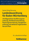 Buchcover Landesbauordnung für Baden-Württemberg