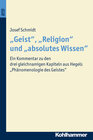 Buchcover "Geist", "Religion" und "absolutes Wissen"