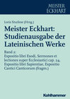 Buchcover Meister Eckhart: Studienausgabe der Lateinischen Werke