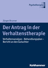 Buchcover Der Antrag in der Verhaltenstherapie