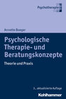 Buchcover Psychologische Therapie- und Beratungskonzepte
