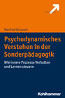 Buchcover Psychodynamisches Verstehen in der Sonderpädagogik