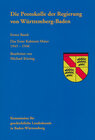Buchcover Die Protokolle der Regierung von Württemberg-Baden
