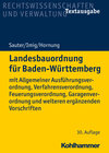 Buchcover Landesbauordnung für Baden-Württemberg