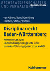 Buchcover Disziplinarrecht Baden-Württemberg