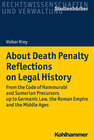 About Death Penalty. Reflections on Legal History width=