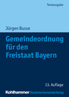 Buchcover Gemeindeordnung für den Freistaat Bayern