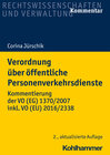 Buchcover Verordnung über öffentliche Personenverkehrsdienste