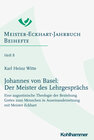 Buchcover Johannes von Basel: Der Meister des Lehrgesprächs