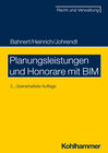Buchcover Planungsleistungen und Honorare mit BIM