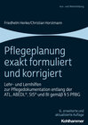 Buchcover Pflegeplanung exakt formuliert und korrigiert